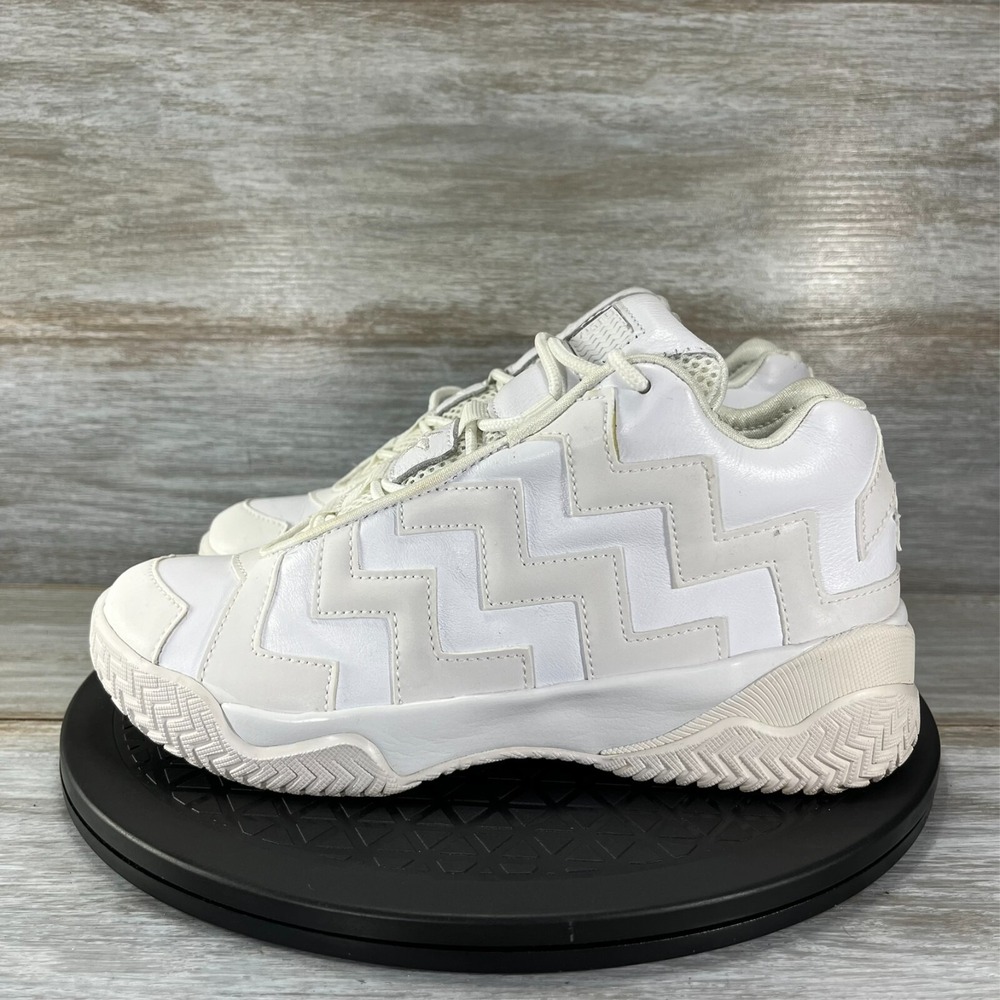 Converse Women's Voltage VLTG Mid Triple White Leather Sneaker Shoes Size 6